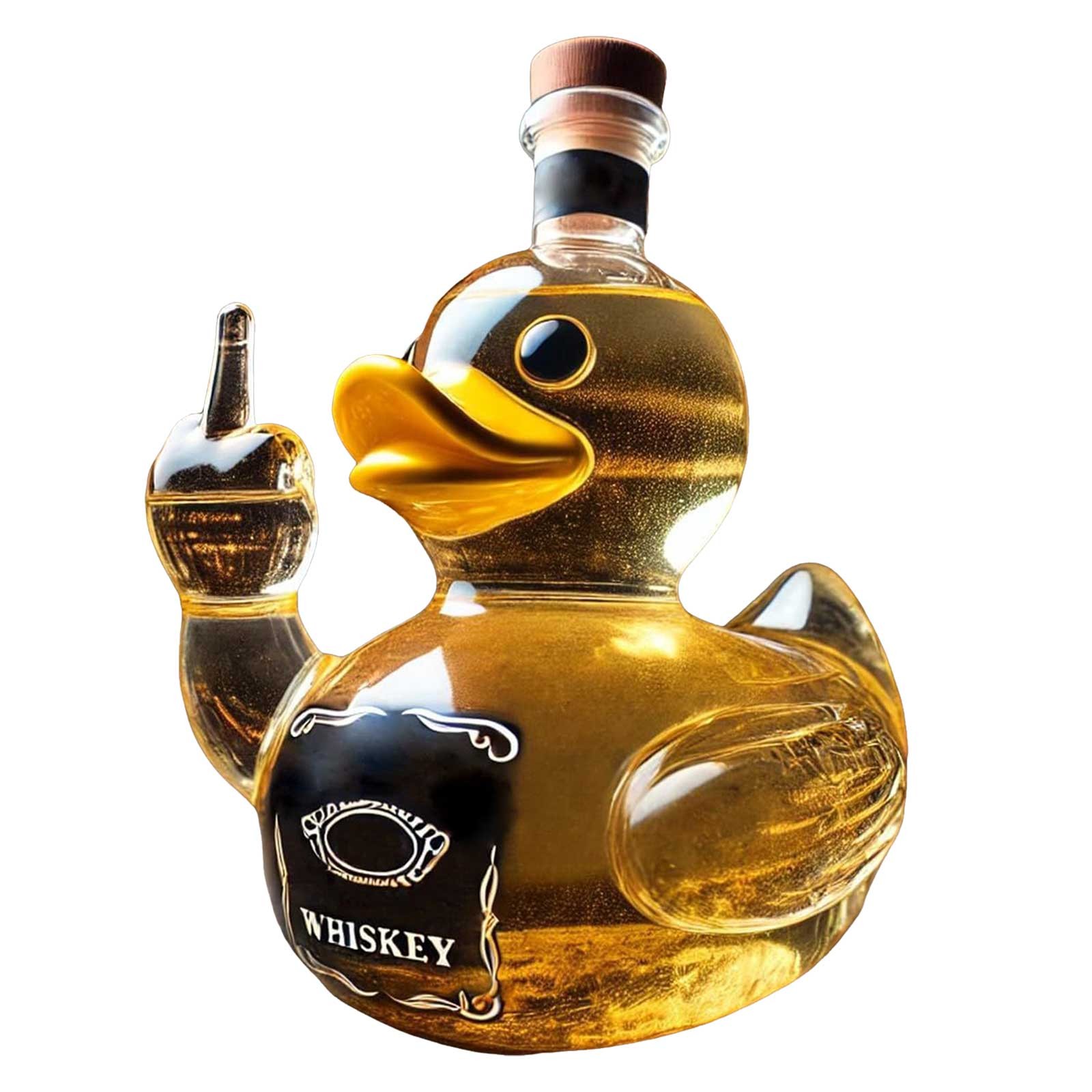 Middle Glass Finger Bottles, Clear Liquor Bottles, Mini Creative Decanter Decoration, with Cork Stopper Airtight Lid House Goods